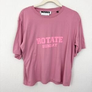 Birger Christensen Rotate Aster Womens T Shirt Top Size M Sunday Organic Cotton